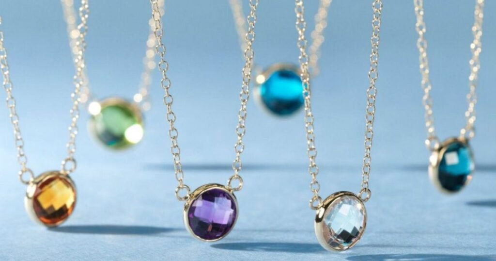 Birthstone pendants