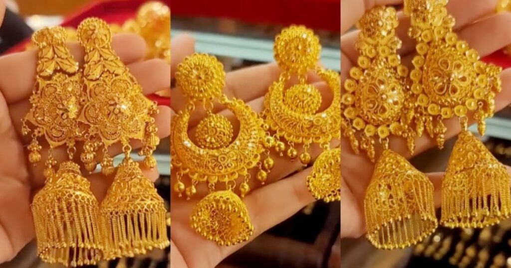 Gold Earrings for Weddings